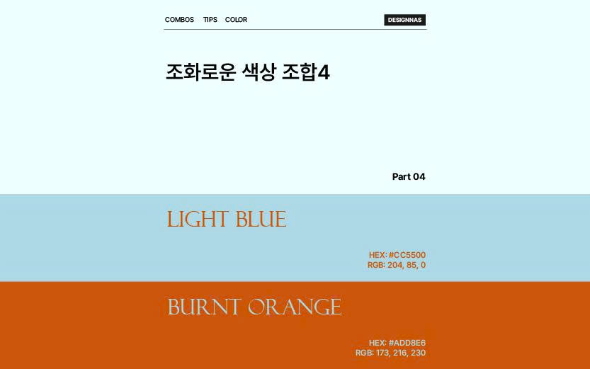 조화호운 색상 조합4
