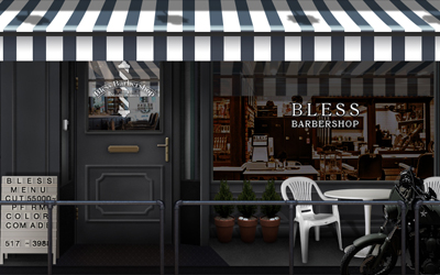 Bless barbershop Microsite.