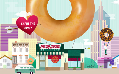 Krispykreme doughnut Microsite.