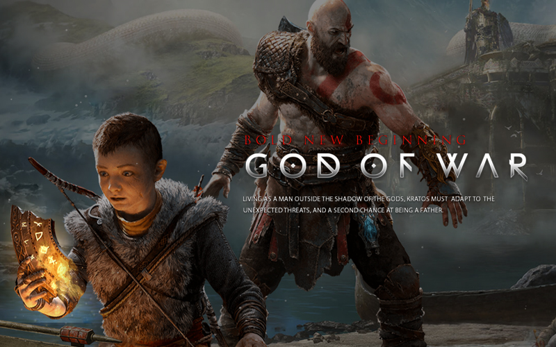 God of war Microsite.